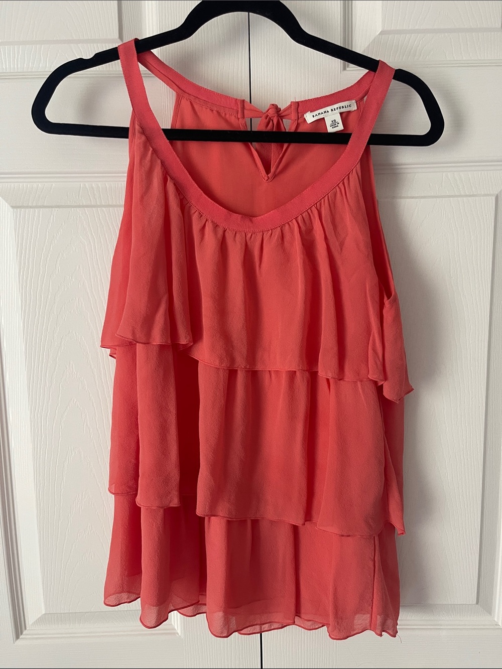 100% Silk Tiered Tank Top